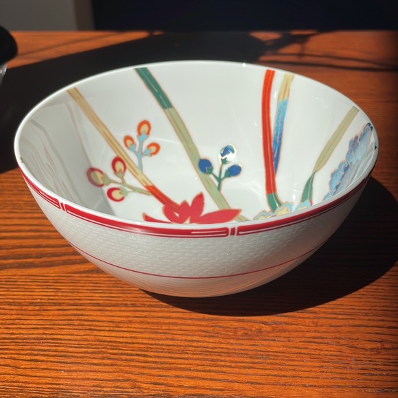 Lauren Ralph Lauren Red Pagoda 6” Coupe Cereal Bowl RARE Chinoiserie - Picture 4 of 12